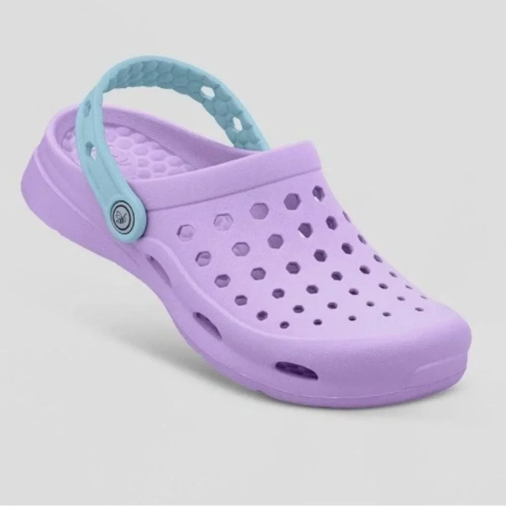 Joybees Kids Girls Lavender and Blue Active Clogs‎